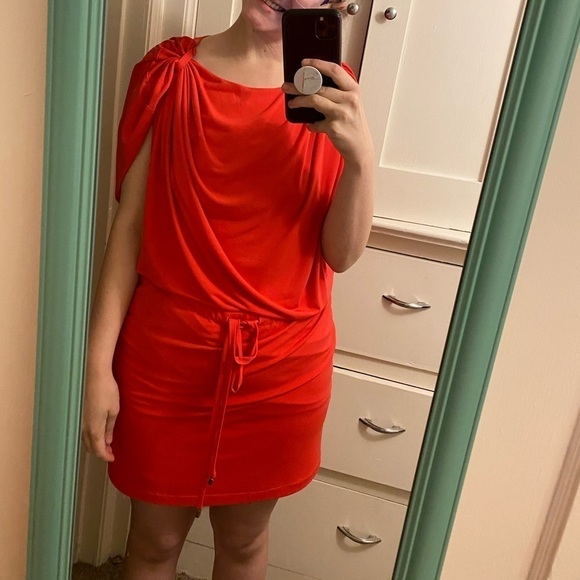 Jessica Simpson Coral Dress Size Medium - Picture 2 of 8